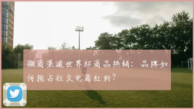 微商渠道世界杯商品热销:品牌如何抢占社交电商红利?